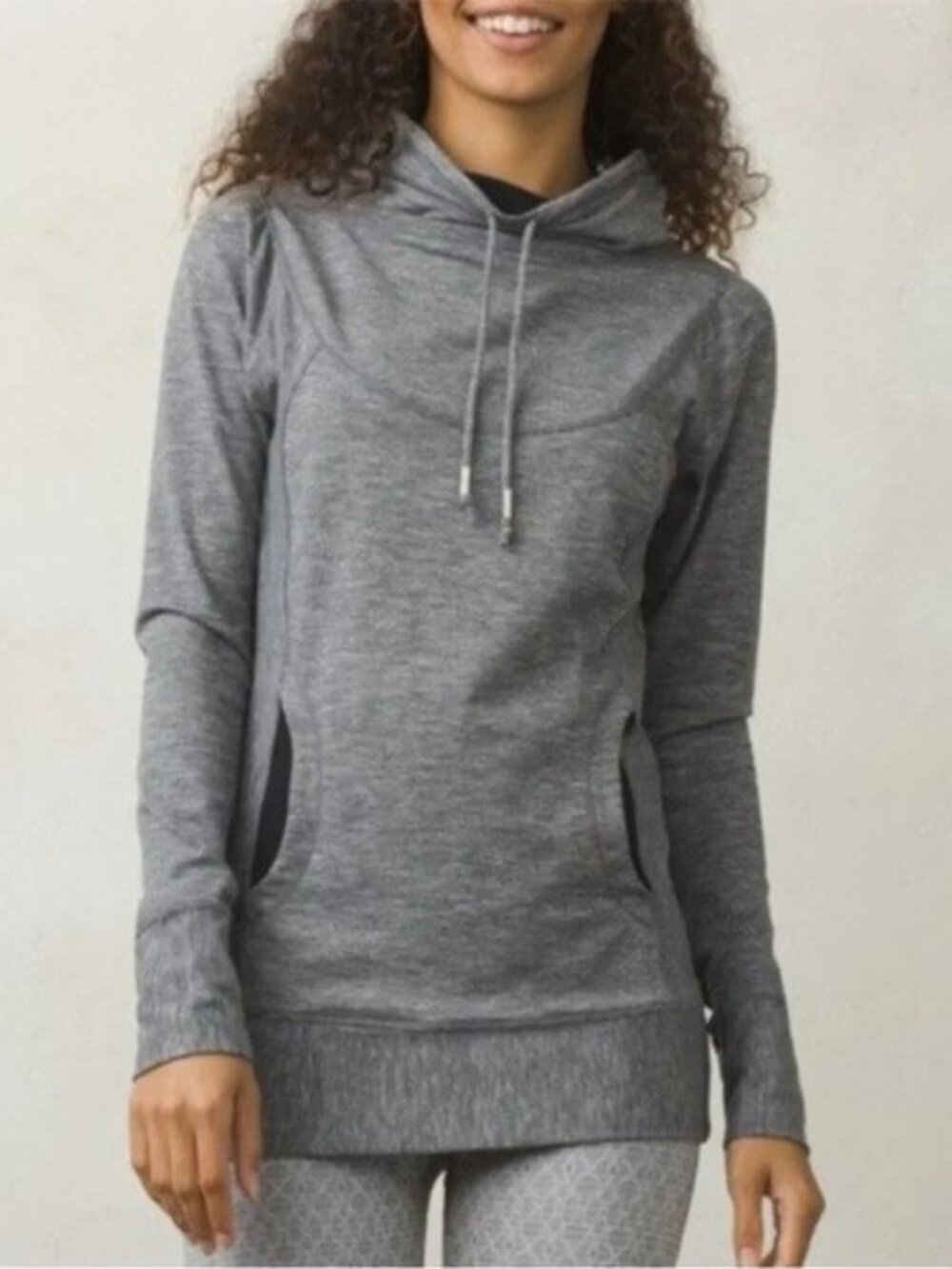 Prana Ember Pullover Cowl Neck Yoga Top -Small